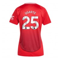 Camisa de Futebol Manchester United Manuel Ugarte #25 Equipamento Principal Mulheres 2024-25 Manga Curta